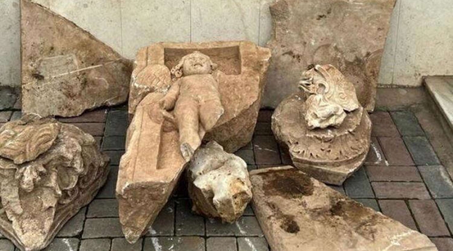 Manisa Salihli'de Roma dönemine ait tarihi eser ele geçirildi