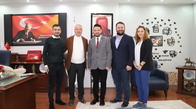 Mimarlar başkan Bilgin'i ziyaret etti