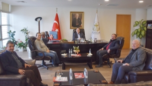 Muhtarlar başkan Dutlulu'yu ziyaret etti