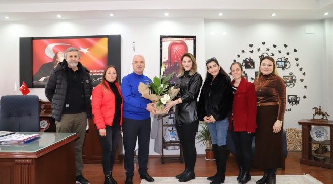 Okul yöneticileri başkan Bilgin'i ziyaret etti