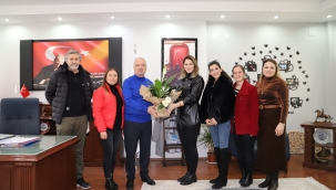 Okul yöneticileri başkan Bilgin'i ziyaret etti