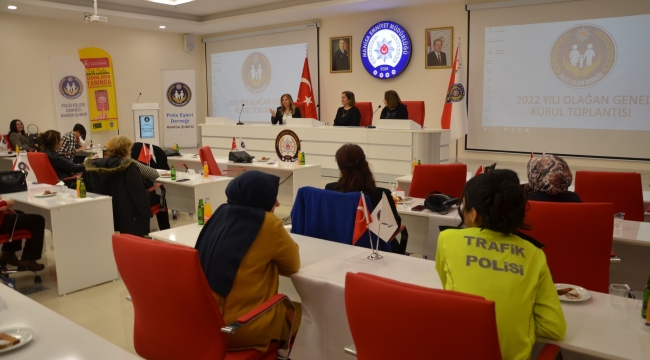 Polis eşleri derneği Manisa şubesi genel kurulu yapıldı