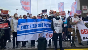 Sağlıkçılar Manisa'da iş bıraktı