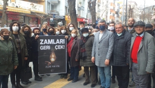 Soma'da vatandaşlar fatura yaktı, zamlar protesto edildi