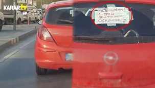 Sürücüden'acemiyim'uyarısı