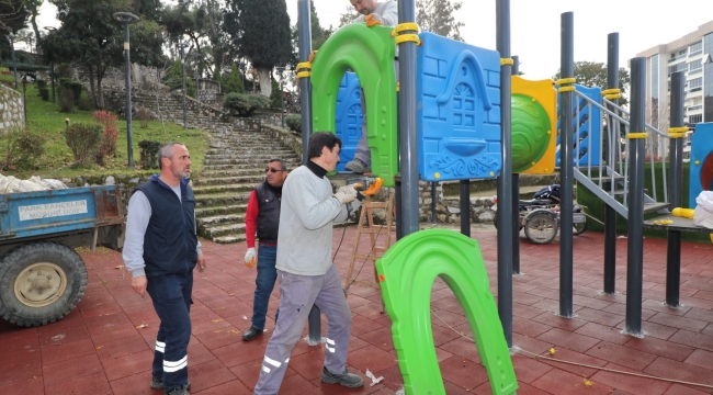Turgutlu belediyesinde çocuklar için oyun parkı