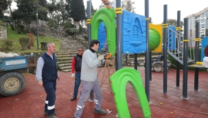 Turgutlu belediyesinde çocuklar için oyun parkı