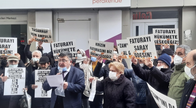 Turgutlu CHP'den ''yüksek fatura ''protestosu