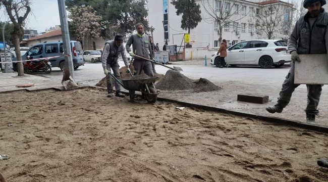 Alaşehir belediyesi bakım onarım çalışması