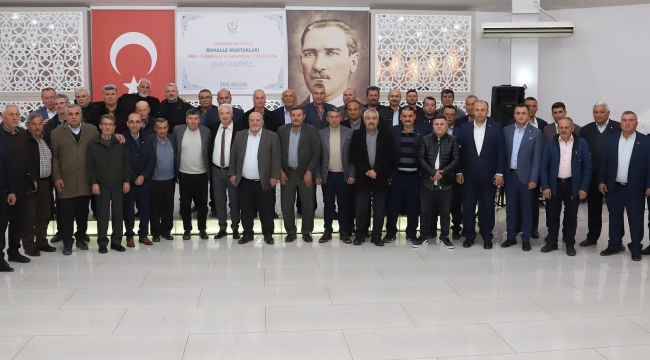 Başkan Bilgin muhtarlara yatırımları anlattı