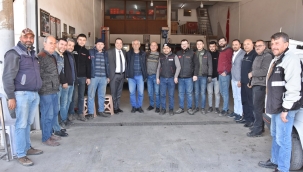 Başkan Dutlulu sanayi esnafını ziyaret etti