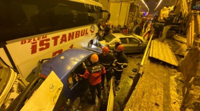 Bolu tünelinde can pazarı yaşandı
