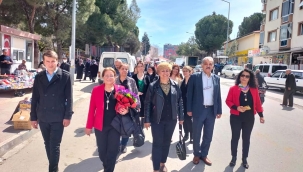 CHP'li kadın yöneticiler aylık toplantısını Gördes'te yaptı