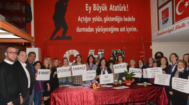 CHP'li kadınlarda 8 mart mutluluğu