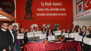 CHP'li kadınlarda 8 mart mutluluğu