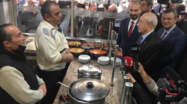  CHP' lideri Manisa'da esnafları ziyaretine etti 