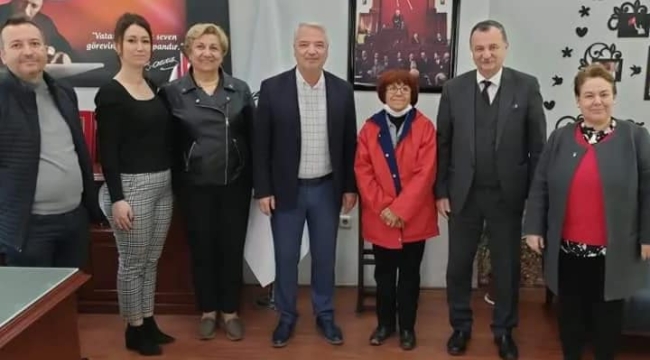 CHP'liler başkan Bilgin'i ziyaret etti