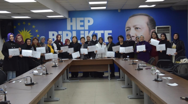 Eğitim sertifikaları dağıtıldı
