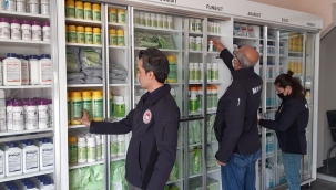 Gübre bayileri denetlendi