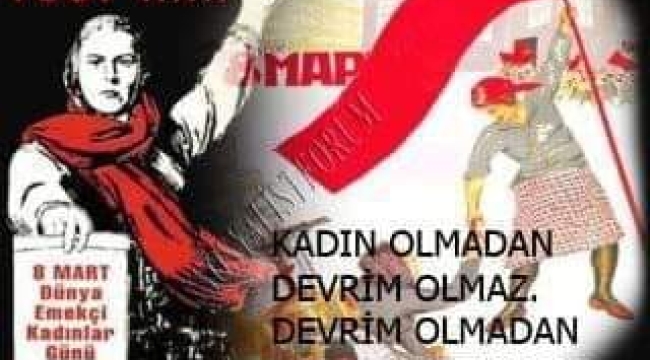'kadın olmadan devrim olmaz'