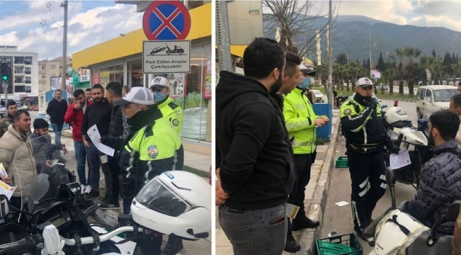 Kurye motorsiklet kullanıcılarına trafik eğitimi