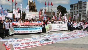 Memurlar alanlarda "ancak bu böyle gitmez" diye haykırdı