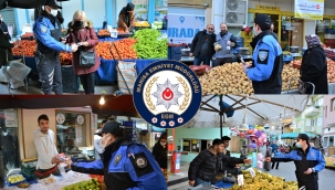 Polis dolandırıcılığın önlenmesi için vatandaşlara broşür dağıttı