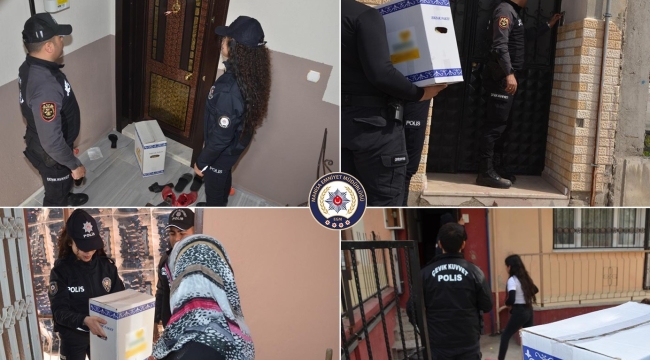 Polis eşleri derneğinden gıda yardımı