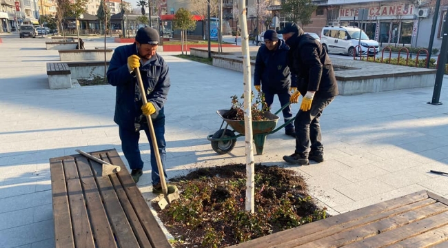 Saruhanlı belediyesinin bahara hazırlığı