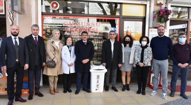 Şehzadelerde 71 eczaneye  geri atık ilaç toplama kutusu konacak