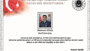 Silah kazasında yaralanan asker şehit oldu