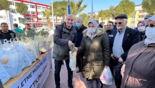 Soma ve Kırkağaç'ta 7 bin fidan dağıtıldı