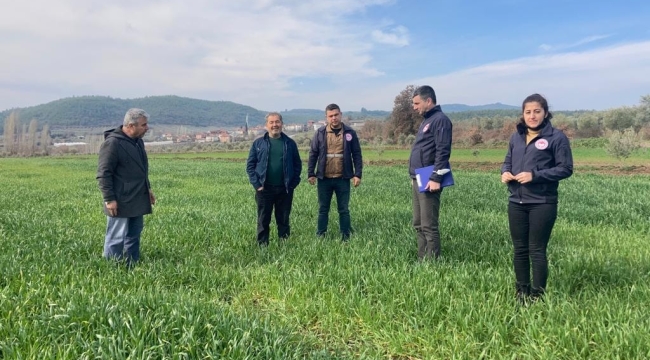 Tarım bakanlığı ekiplerinin saha çalışması