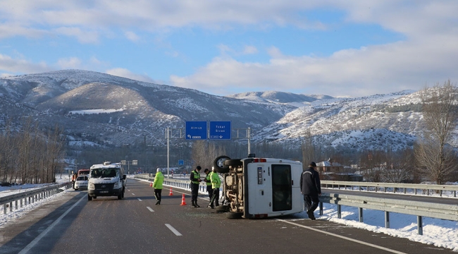 Tokat'ta askeri araç devrildi bir asker şehit oldu
