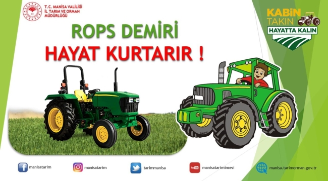 Traktör kullanan üreticiler uyarıldı