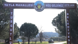 Turgutlu Belediyesinden mahalleye hoş geldin tabelası