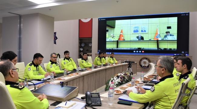 VKS görüşmesine 81 il trafik birimleri katıldı 