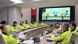 VKS görüşmesine 81 il trafik birimleri katıldı 
