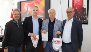 Balkan derneklerinden başkan Bilgin'e ziyaret,