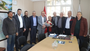 Başkan Akın'dan başkan Yaman'a ziyaret