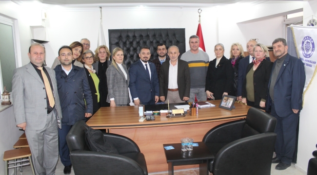 Başkan Eryılmaz,birgünde 9 esnaf odasını ziyaret etti