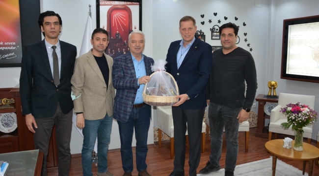 Borsa yöntemi başkan Bilgin'i ziyaret etti
