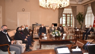 Cemevi başkanları vali Karadeniz'i ziyaret etti