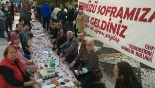 CHP'li gençlerden 200 kişilik yeryüzü iftar sofrası