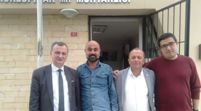 CHP'li yöneticiler muhtar ziyaretinde 