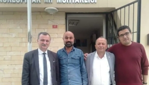 CHP'li yöneticiler muhtar ziyaretinde 