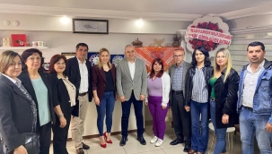 CHP'liler kadın başkanı ziyaret etti