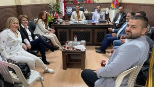 Deva Manisa il başkanı Tunçdirek'ın Akhisar ziyareti