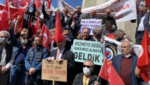 Emekli polisler Ankara'da 3600 ek gösterge eyleminde