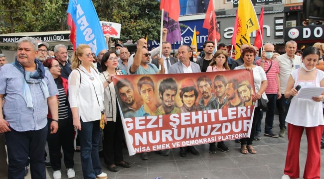 Manisa'da gezi davası tepki eylemi